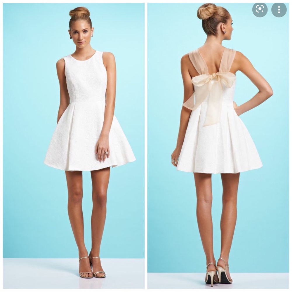 Kirribilla 4 white mini fit and flare dress